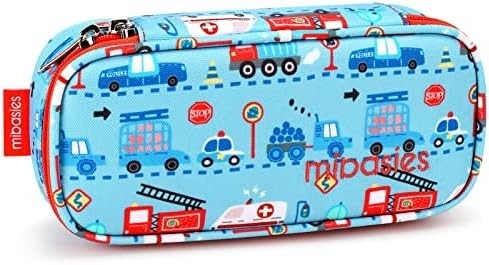 Hộp đựng bút chì mibasies Kids dành cho bé gái và bé trai Túi đựng bút mềm cầu vồng (Rainbow 1)