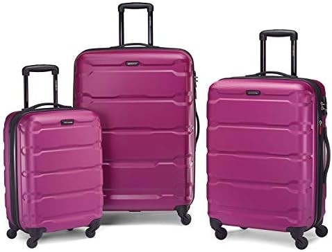 Omni PC Hardside mở rộng hành lý với bánh xe quay, mang theo 20 inch, màu xanh lá cây