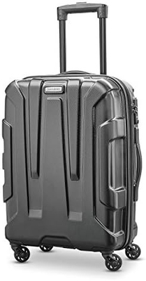 Hành lý mở rộng mặt cứng với bánh xe xoắn, màu xanh lá cây, trung bình 24 inch