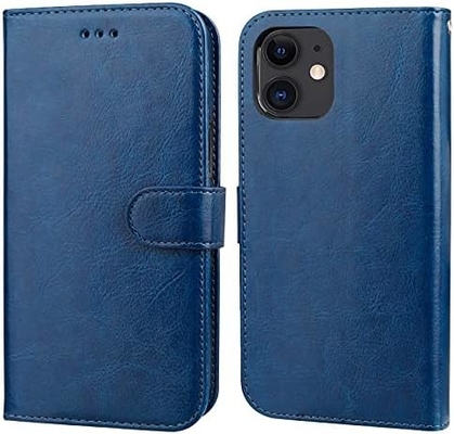 Tương thích với ví iPhone 12 / Pro với thẻ cầm tay PU đứng da chống sốc dây đeo cổ tay clamshell 6.1 inch