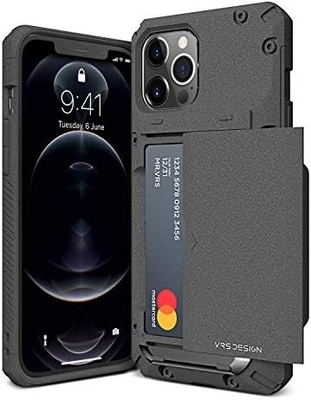 Đối với iPhone 12 Pro Max với [4 thẻ]Tài ví thẻ tín dụng cao cấp cho iPhone 12 Pro Max 6,7 inch