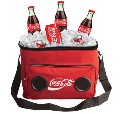Cooler Bag with Built-in Bluetooth Stereo Speakers, Multi-Zipped Pockets, 24 Can Capacity, Adjustable Shoulder Strap, 12 Hours of Insulated Cooling and Freshness, for Camping, Fishing, Beach