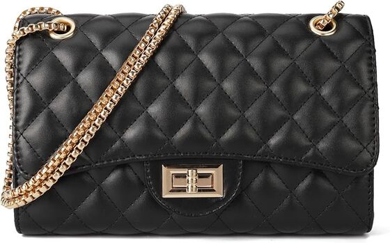 Túi Crossbody Quilted cho phụ nữ Thẻ quần áo phụ nữ có dây chuyền