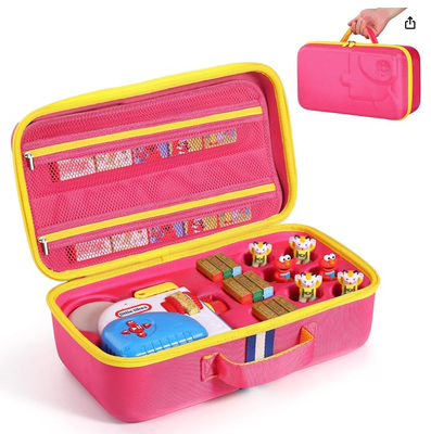 Hộp đựng cứng phù hợp với Bộ khởi động sách Little Tikes Story Dream Machine, Hộp đựng du lịch bảo vệ lớn cho bộ sưu tập nhân vật Real for Littles, (Chỉ hộp)