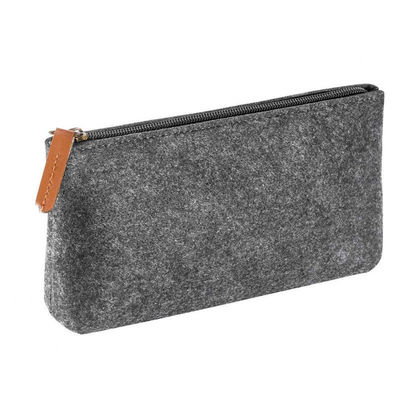 Xách cầm tay bền 3mm cảm giác EVA bút chì Case trong màu xám tối nylon tái sử dụng thiết kế trọng lượng nhẹ phù hợp cho văn phòng trường học và sinh viên