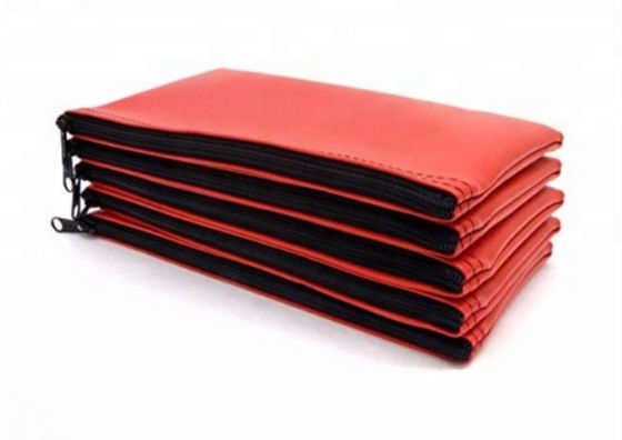Túi ngân hàng kéo dài được làm bằng da PVC vật liệu PU rõ ràng Vinyl niêm mạc chống thấm tùy chỉnh kích thước với in logo