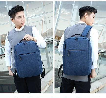 Nhà máy bán buôn ngoài trời Nylon chống nước túi xách laptop Zipper khóa túi xách laptop chống nước nylon với giao diện USB