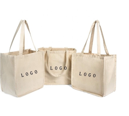 Máy bay mua sắm Túi hàng tạp hóa cotton tự nhiên Túi tote khuyến mại