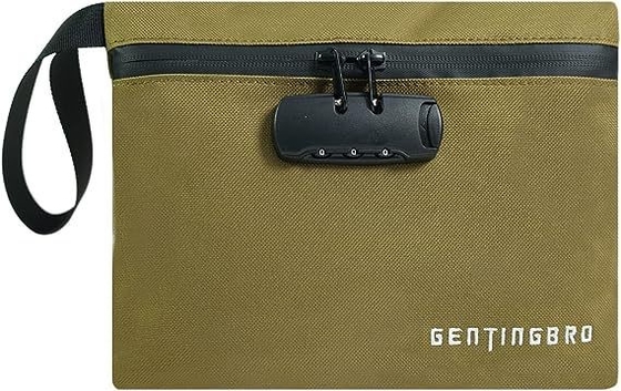 Túi tiền với khóa KaAutoler chống cháy và chống nước Túi tiền với khóa zipper chống cháy hộp an toàn túi tiền Locki