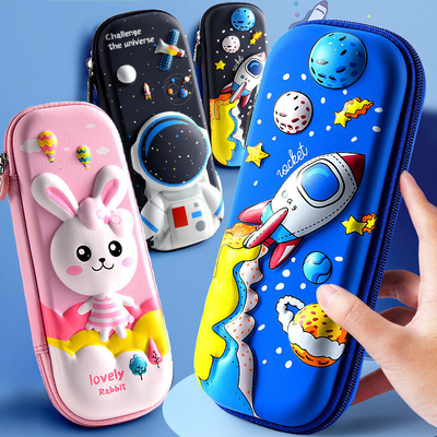 Logo in màn hình chống va chạm tùy chỉnh EVA Pencil Case Zipper Closure