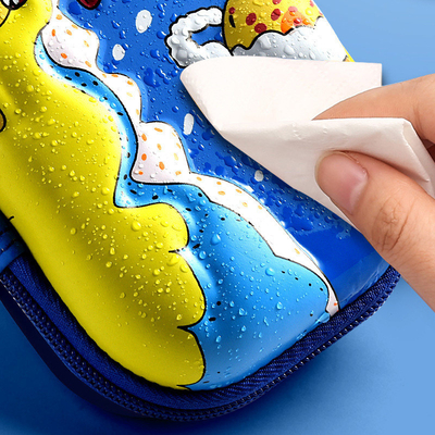 Logo in màn hình chống va chạm tùy chỉnh EVA Pencil Case Zipper Closure