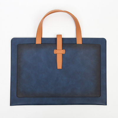 NEW PU LEATHER Capacity BRIEFCASE BRIEFCASE LEATHER BUCKLE BUSINESS DOCUMENT BAG Đồ xách chống nước