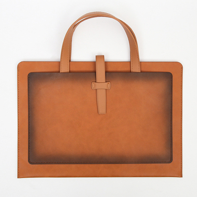 NEW PU LEATHER Capacity BRIEFCASE BRIEFCASE LEATHER BUCKLE BUSINESS DOCUMENT BAG Đồ xách chống nước