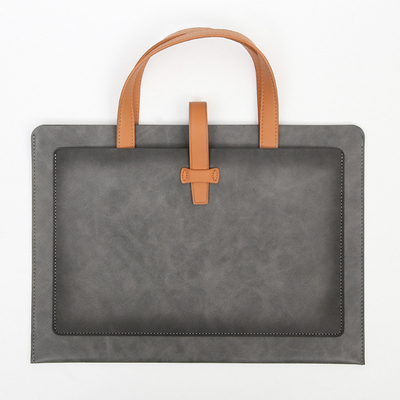 NEW PU LEATHER Capacity BRIEFCASE BRIEFCASE LEATHER BUCKLE BUSINESS DOCUMENT BAG Đồ xách chống nước