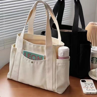 Túi vải Tote đi ra ngoài vải tất cả trong một công việc xuất hiện cao cấp đi lại dung lượng lớn sinh viên nghệ thuật một vai