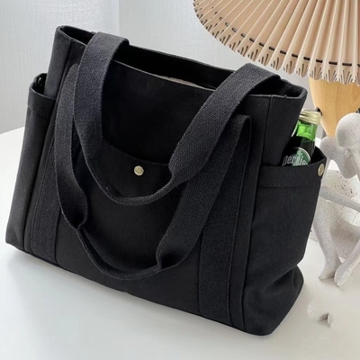 Túi vải Tote đi ra ngoài vải tất cả trong một công việc xuất hiện cao cấp đi lại dung lượng lớn sinh viên nghệ thuật một vai