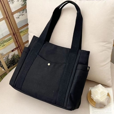 Túi vải Tote đi ra ngoài vải tất cả trong một công việc xuất hiện cao cấp đi lại dung lượng lớn sinh viên nghệ thuật một vai