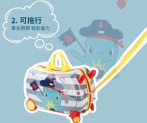 Hộp xe tải đa chức năng cho trẻ em New Riding Suitcase Multi-Wheel Cartoon Baby Suitcase Riding