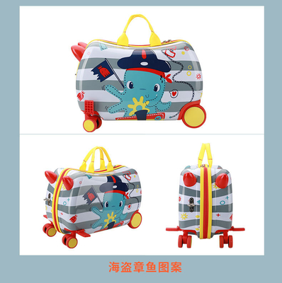 Hộp xe tải đa chức năng cho trẻ em New Riding Suitcase Multi-Wheel Cartoon Baby Suitcase Riding