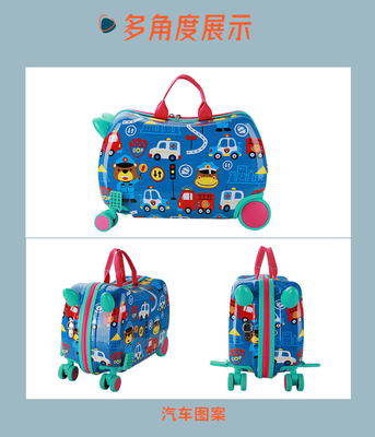 Hộp xe tải đa chức năng cho trẻ em New Riding Suitcase Multi-Wheel Cartoon Baby Suitcase Riding
