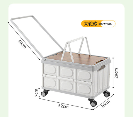 Hộp lưu trữ ba lô xe ô tô Hộp lưu trữ cắm trại ngoài trời Máy tổ chức cắm trại gấp Hộp lưu trữ picnic nắp gỗ
