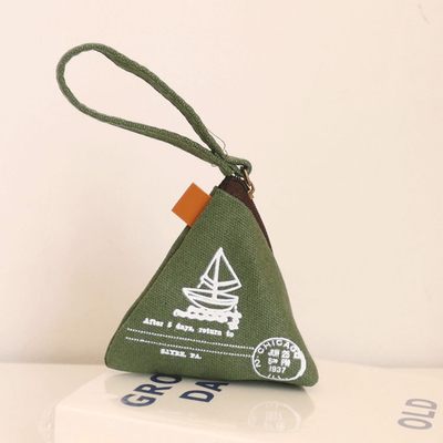 Nhân cách sáng tạo retro ZONGZI coin purse nữ MINI canvas art cute coin bag key bag