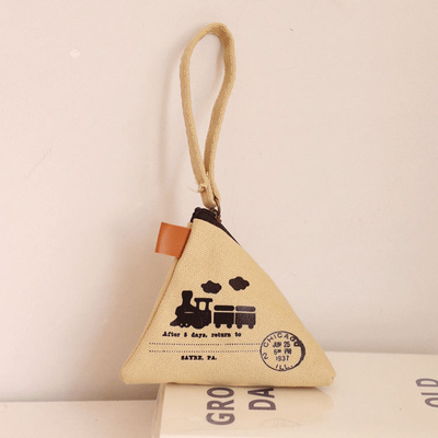 Nhân cách sáng tạo retro ZONGZI coin purse nữ MINI canvas art cute coin bag key bag