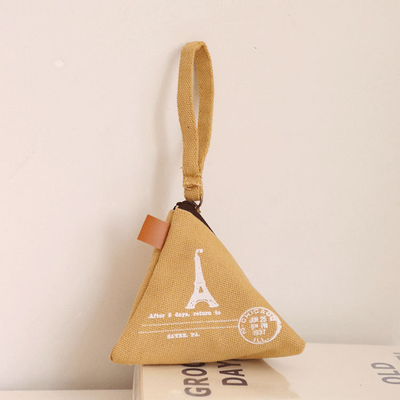 Nhân cách sáng tạo retro ZONGZI coin purse nữ MINI canvas art cute coin bag key bag
