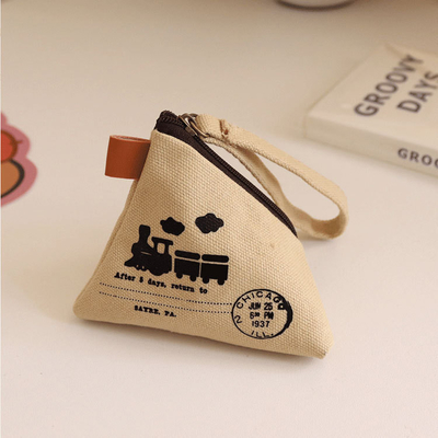 Nhân cách sáng tạo retro ZONGZI coin purse nữ MINI canvas art cute coin bag key bag