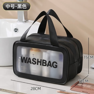 Hỗn độ lớn tách khô và ướt túi trang điểm phụ nữ trang điểm di động túi lưu trữ 2024 túi đồ vệ sinh mới túi du lịch