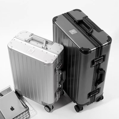 Tất cả nhôm magiê hợp kim hành lý của phụ nữ và nam giới nhôm hợp kim thanh hộp khung nhôm 26 &quot;vật liệu vali