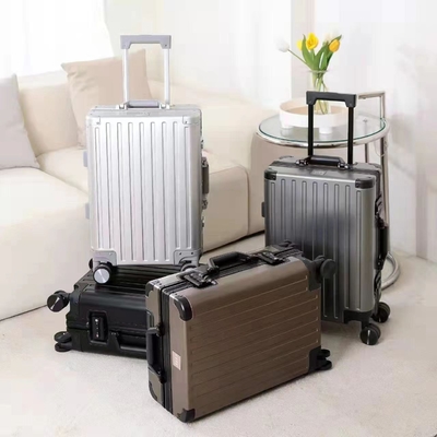 Tất cả nhôm magiê hợp kim hành lý của phụ nữ và nam giới nhôm hợp kim thanh hộp khung nhôm 26 &quot;vật liệu vali