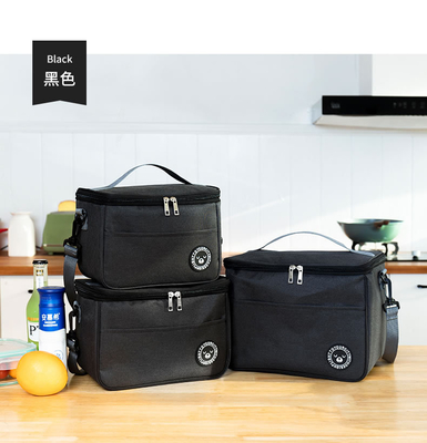 Hành khách Lunch Box túi xách hình vuông túi cách điện tấm nhôm mỏng BENTO túi văn phòng sinh viên mang bữa ăn