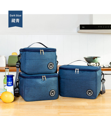 Hành khách Lunch Box túi xách hình vuông túi cách điện tấm nhôm mỏng BENTO túi văn phòng sinh viên mang bữa ăn