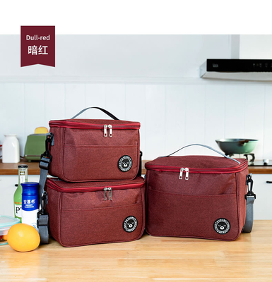 Hành khách Lunch Box túi xách hình vuông túi cách điện tấm nhôm mỏng BENTO túi văn phòng sinh viên mang bữa ăn