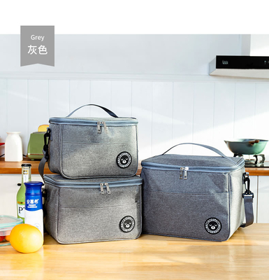 Hành khách Lunch Box túi xách hình vuông túi cách điện tấm nhôm mỏng BENTO túi văn phòng sinh viên mang bữa ăn
