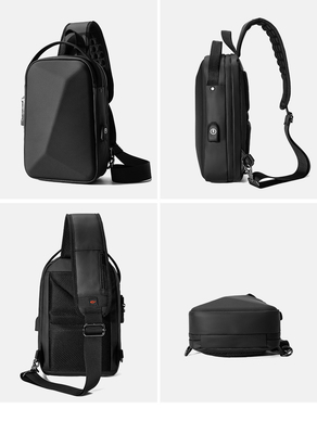NEW Đàn ông túi ngực Capacity lớn túi vai Crossbody túi nam văn phòng giải trí iPad máy tính túi ngực Hard Shell