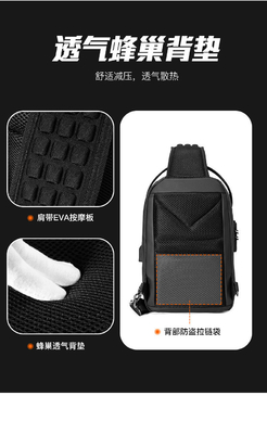 NEW Đàn ông túi ngực Capacity lớn túi vai Crossbody túi nam văn phòng giải trí iPad máy tính túi ngực Hard Shell