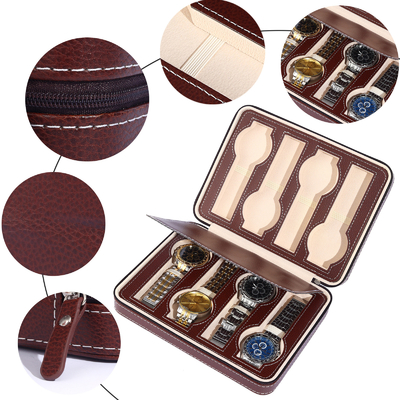 VINTAGE STYLE 8-BIT ELECTROMECHANICAL WATCH CASE thời trang góc tròn cá tính đồng hồ hiển thị zipper bag