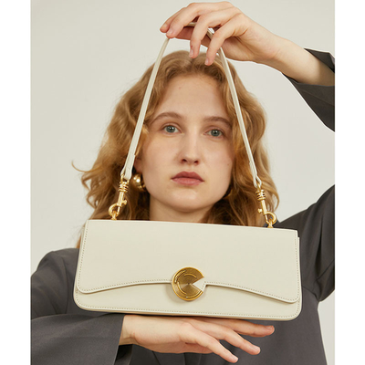 NEW REAL COWHELD SHOULDER BAG Vợ sườn túi cao cấp tay cầm túi xách túi da bò túi dưới cánh tay