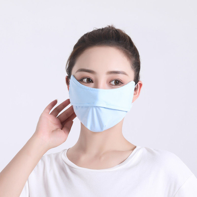 Mùa hè BURST mắt bảo vệ góc băng lụa lụa mặt nạ chống nắng mặt nạ phụ nữ mặt nạ chống nắng mặt nạ phụ nữ UV bảo vệ mặt nạ bóng mỏng