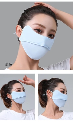 Mùa hè BURST mắt bảo vệ góc băng lụa lụa mặt nạ chống nắng mặt nạ phụ nữ mặt nạ chống nắng mặt nạ phụ nữ UV bảo vệ mặt nạ bóng mỏng