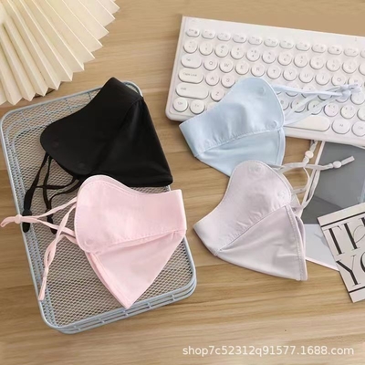 Mùa hè BURST mắt bảo vệ góc băng lụa lụa mặt nạ chống nắng mặt nạ phụ nữ mặt nạ chống nắng mặt nạ phụ nữ UV bảo vệ mặt nạ bóng mỏng