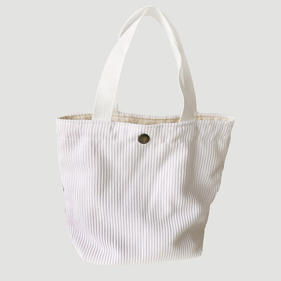 ARTSY CORDUROY BAG CASEUAL PORTABLE MINI LADYS CLAUTCH BAG VINTAGE THUỐC Đồ vải BENTO BAG