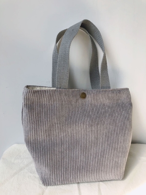 ARTSY CORDUROY BAG CASEUAL PORTABLE MINI LADYS CLAUTCH BAG VINTAGE THUỐC Đồ vải BENTO BAG