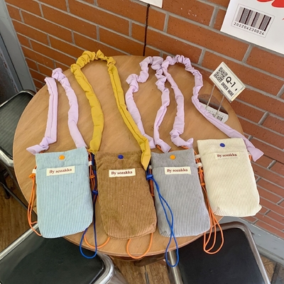 CORDUROY CROSSBODY PHONE BAG CROSSBODY SHOULDER BAG WALK MINI CÁC CÁC