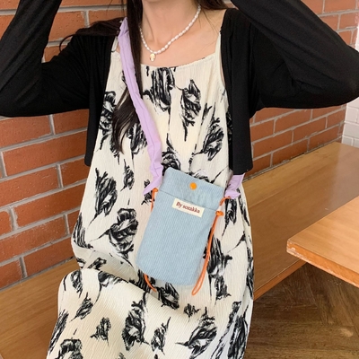CORDUROY CROSSBODY PHONE BAG CROSSBODY SHOULDER BAG WALK MINI CÁC CÁC