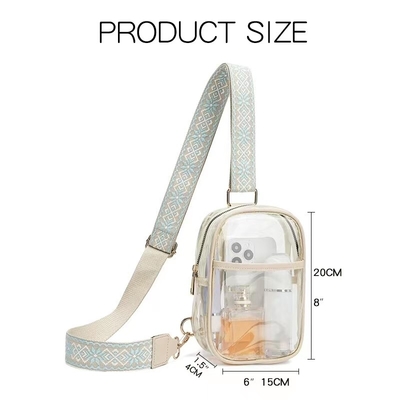 Túi ngực TPU TRANSPARENT ANTI-SPLASH,LULU TRANSPARENT BAG LULU CROSSBODY SHOULDER BAG