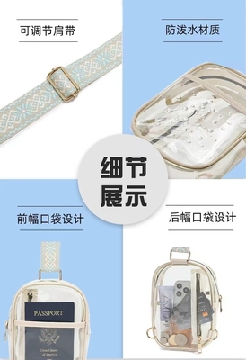 Túi ngực TPU TRANSPARENT ANTI-SPLASH,LULU TRANSPARENT BAG LULU CROSSBODY SHOULDER BAG