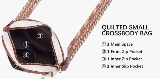 HOT QUILTED embroidery CHECK COLOR MATCHING VINTAGE SHOULDER BAG ZIPPER STRAP CROSSBODY BAG BORSE BORSE BORSE BORSE BORSE BORSE BORSE BORSE BORSE BORSE